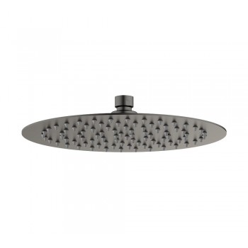 Круглая душевая лейка Ø 25см GENEBRE KLOE Brushed Metal Графит R6511052